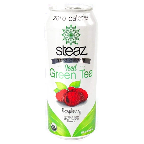 Steaz - Zero Calorie Iced Green Tea Raspberry - 16 fl. oz.