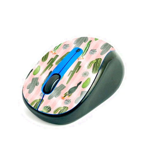MIGHTY SKINS MightySkins Glossy Glitter Skin for Logitech M325 Wireless Mouse - Cactus Garden | Protective, Durable High-Gloss Glitter Finish | Easy to Apply, Remove, and Change Styles | Made in The USA