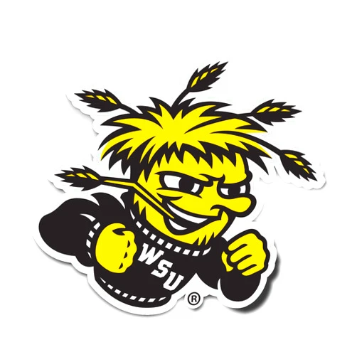Desert Cactus Wichita State University WSU Shockers Vinyl Decal Laptop Water Bottle Car Scrapbook Sticker (IND 001)
