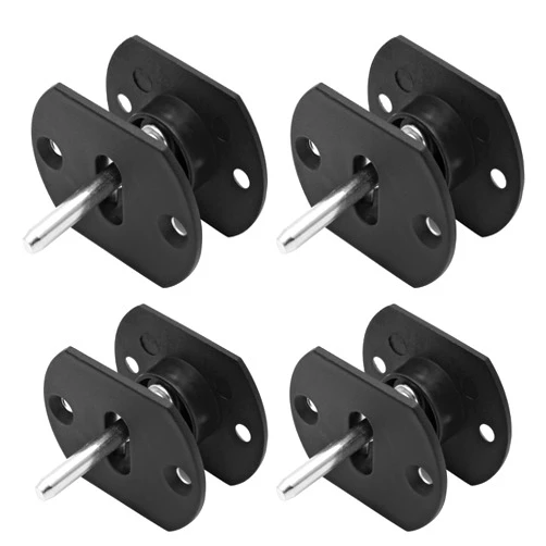 Cionyce 4 Pcs Sectional Couch Connectors, Pin Style Furniture Connector Sectional Sofa Connector Bracket(Black)