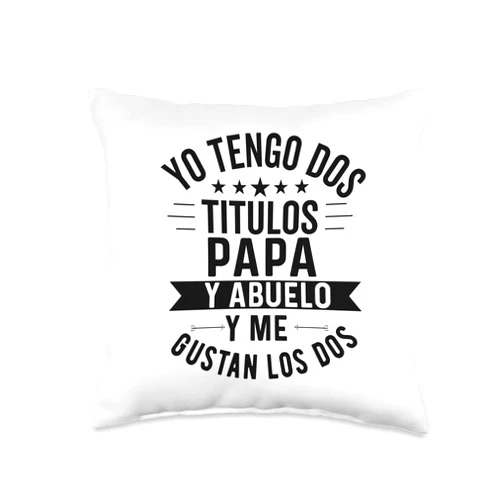 Camisa para el dia del padre en espanol Father’s day for grandpa in Spanish dia del padre abuelo Throw Pillow