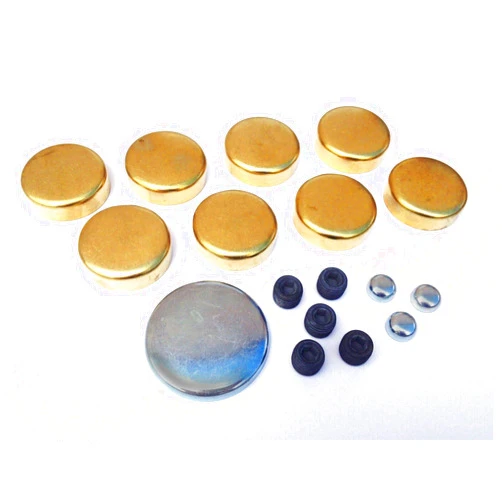 Silver Seal GM Chevy Brass Freeze Frost Plug Kit Small Block 283 305 327 350