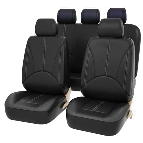 CfuLLi Car Seat Cover Sets for Aston Martin DB7 Volante,Front Rear Covers Protector Waterproof Breathable Comfortable Full Surround Kit Airbag Compatible Accessories,Black
