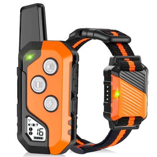 PIOUNS Dog Shock Collar, IP67 Waterproof Dog Training Collar with Remote, 3 Training Modes, Shock, Vibration and Beep, Rechargeable Electric Shock Collar for Large Medium Small Dog