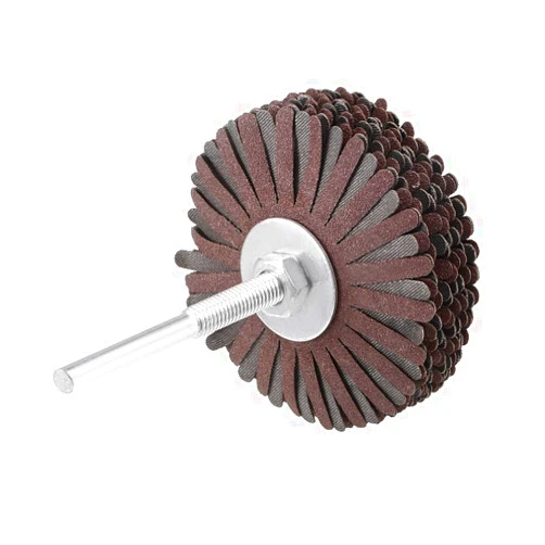 uxcell Abrasive Cloth Flap Wheel Sanding Star 1/4-Inch Shank for Woodworking Root Carving Furniture Polishing 180 Grit