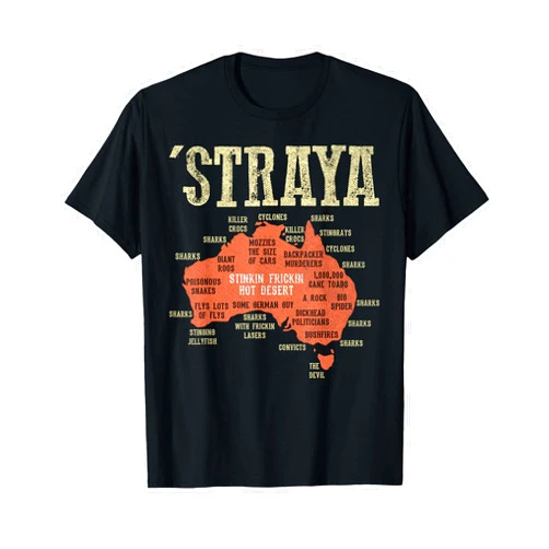 Nerd Ninja Aussie Slang Australia Shirt - Aussie Day Straya Map G'day Mate Outback T-Shirt