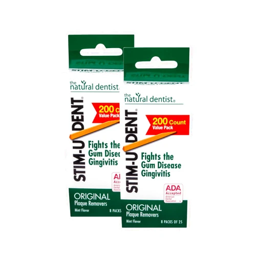 STIM-U-DENT Plaque Removers, Value Pack, Mint, 8 pk 25 ea (Pack of 2)