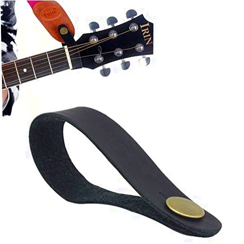 BaaSid Premium Guitar Strap Lock, Leather Guitar Strap Button, Leather Guitar Neck Strap Button, Guitar Headstock Strap Tie