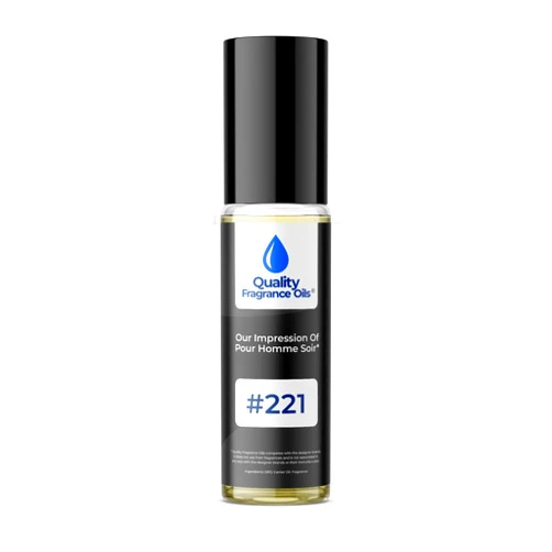 Quality Fragrance Oils' Pour Homme Soir by Bvlgr Impression #221 | Long-Lasting Perfume Oil, Alcohol-Free, Strong Scent, 10ml Roll-On | Affordable Alternative to Designer Fragrances