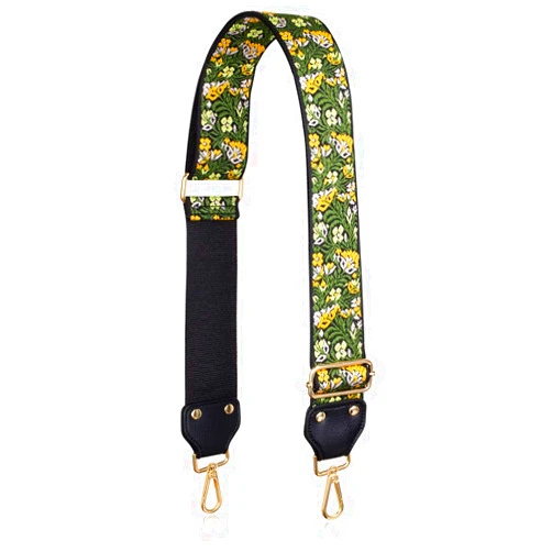 A ALLZEDREAM Allzedream Adjustable Guitar Style Purse Strap Replacement Crossbody Bags Jacquard Weave Embroidered (Autumn)