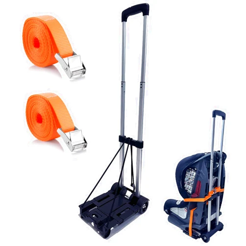 GUCHO Car Seat Travel Cart for Airport - Carseat Roller for Traveling. Extendable Base Plate, Foldable, storable, and stowable Under Your Airplane seat or Over Head Compartment.