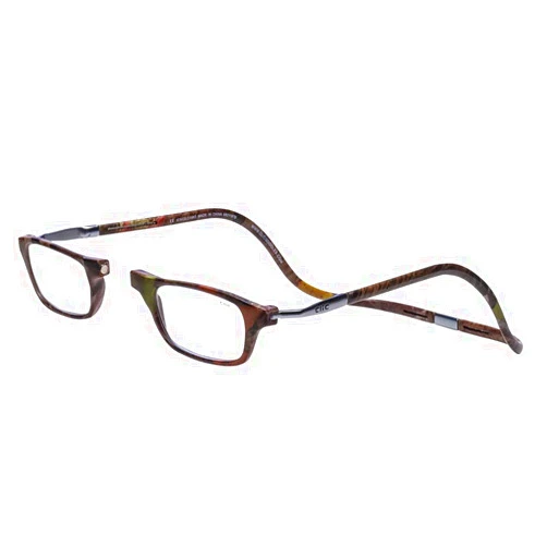 Clic Magnetic Reading Glasses, Adjustable Temple, Computer Readers, Original Expandable, (M-XL, Kings Camo, 2.00 Magnification)
