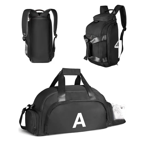 Vogewood Birthday Gifts for Boys Teens, Initial Gym Bags with Shoe Compartment, Dance Bag for Girls, Monogram Kid Overnight Bags, Carry on Travel Duffel-Perfect for Sport Gymnastics (Letter A)
