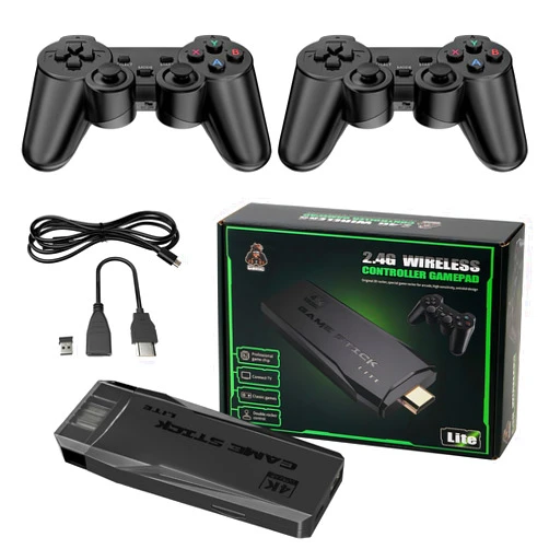 DOLSAO 2024 Newest 20000+ Games Retro Game Console Video Gaming: HDMI Game Stick 4K Mini NES Classic Edition System Emulator De Videojuegos 2.4G Wireless Plug and Play for TV