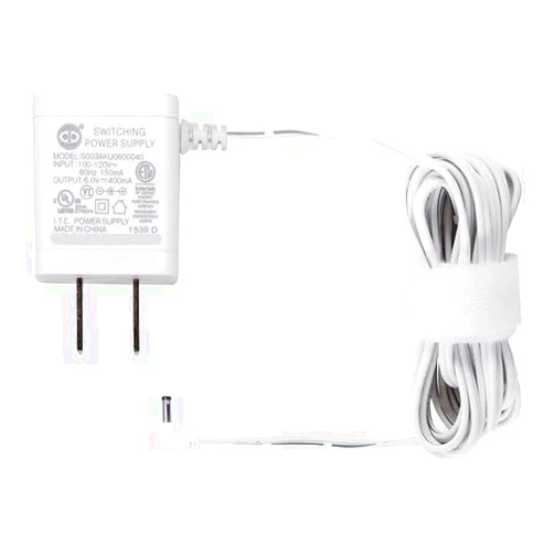 Generic Replacement Main AC Adapter for vtech VM350 VM351 VM352 VM4261 VM5251 VM5261 VM5262 VM5253 Parent Unit, VM5253 Video Camera and Owls VM314 VM315 Accessory Camera. Power Cord Charger, white