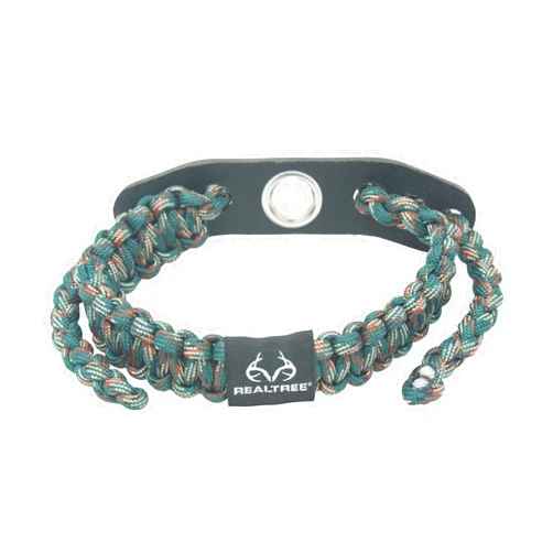 Ten Point Gear Realtree® Paracord Archery Bow Wrist Sling - 100% Full Grain Leather 550 Paracord