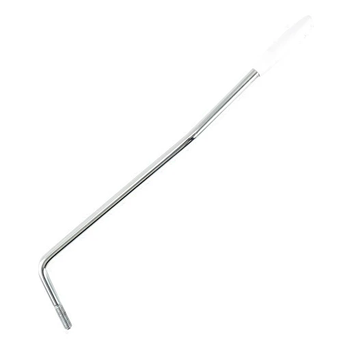 Musiclily Wilkinson M Series Steel 5mm Thread ST Guitar Tremolo Arm Whammy Bar Vibrato Arm for Fender Mexico Strat Style Electric Guitar, Chrome with White Tip