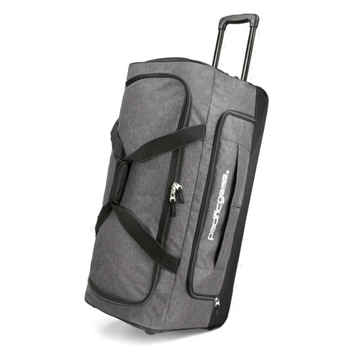 Pacific Gear Wheeled Rolling Duffel Bag, Durable Design, Telescoping Handle, Multiple Compartments, Tie-Down Capabilities