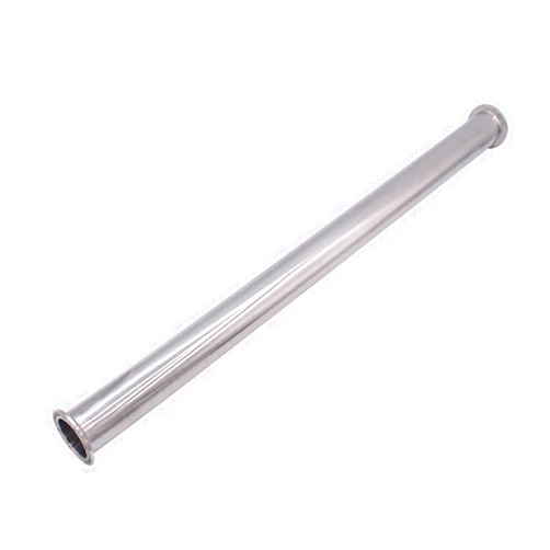 DERNORD Sanitary Spool Tube with Clamp Ends,Stainless Steel 304 Seamless Round Tubing With 1.5 inch Tri Clamp 50.5MM Ferrule Flange (Tube Length: 24 Inch / 610MM)