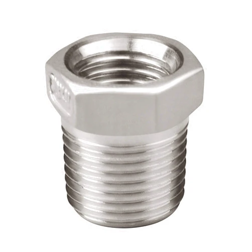 ZIMFLEX 304 Stainless Steel Reducer Hex Bushing Cast Pipe Adapter Fitting, 1/2