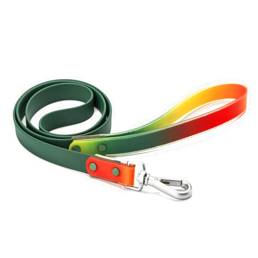 TOCKFIT Christmas Dog Collar and Leash Set, Waterproof Dual Dog Leash with Tangle-Free Swivel, Reflective Basic Leads for Dogs and Cats, Outdoor Walking, Beach Travel, New Year Colors