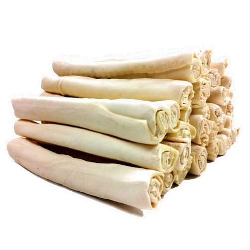 123 Treats Premium Rawhide Retriever Rolls for Dogs Bone 9-10” (24 Count) All-Natural Grass-Fed Free-Range Hand Rolled Dog Bones Medium and Large Dogs