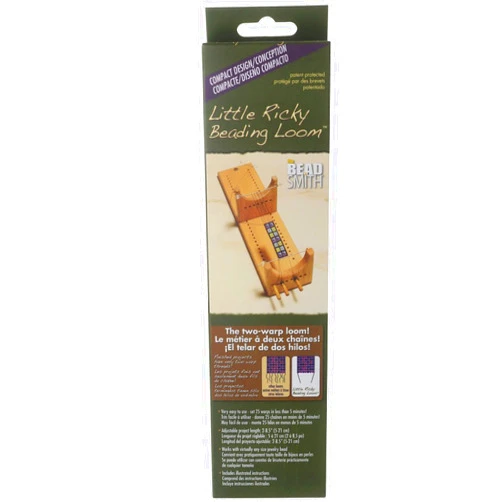 The Beadsmith BeadSmith Little Ricky Beading Loom Kit, Compact Two-Warp Design for Necklaces and Bracelets