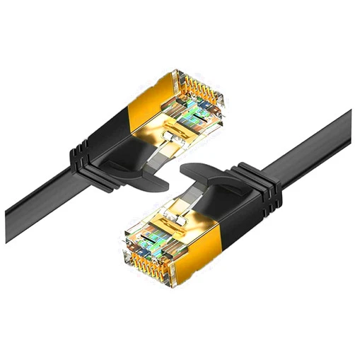 Reulin Ethernet Cable Cat.7 Flat LAN Cable 10G for WiFi Extender, Modem Router, Internet Booster, Network Switch, RJ45 Plug Adapter, Ethernet Splitter, PS3-PS4 Pro, Laptop, Computer Pc (13.1 FT)