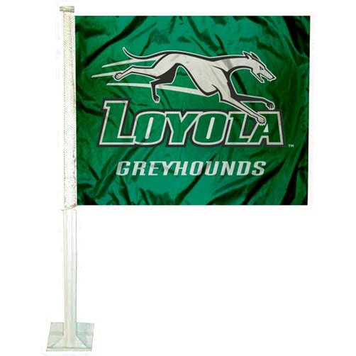 College Flags & Banners Co. Loyola Maryland Greyhounds Car Flag