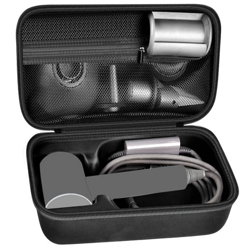 ANKHOH Case Holder for Dyson Supersonic Hair Dryer, Blow Dryer Storage Bag for Dyson Supersonic Hair Dryer Limited Gift Set Edition and Accessories,Box Only-Full Black