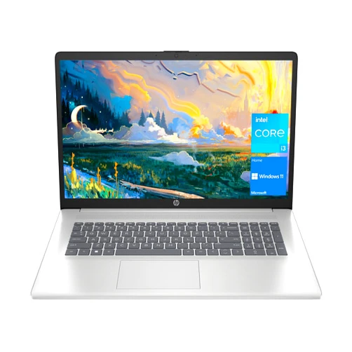 HP 17 Laptop, 17.3” HD+ Display, 11th Gen Intel Core i3-1125G4 Processor, 8GB RAM, 256GB SSD, Wi-Fi, HDMI, Webcam, Windows 11 Home, Silver