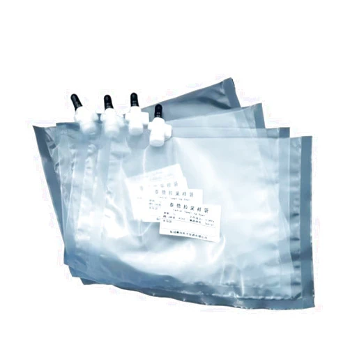 LCGJZTPN PVF Gas Sampling Bags for Solid VOCs Residual Detection Single PTFE Valve 0.5L 1L 2L 3L 4L 5L 8L 10L Pack of 1(0.1-0.5L)