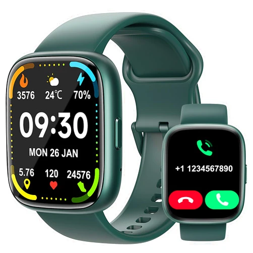 Bambooinn Smart Watch Bluetooth Call - Alexa Built-in 1.83