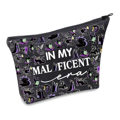 TSOTMO Villain Movie Merch Gift Evil Queen Inspired Cosmetic Bag Gift for Movie Fans Princess Villains Gift Villains WDW (Mal Bag)