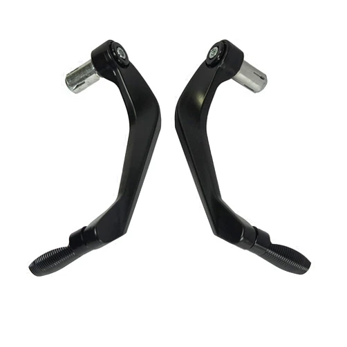 JCSUMRID 7/8 22mm Universal Motorcycle Brake Clutch Lever Guard CNC Aluminum Hand Guard Handlebar Protector Replacement for Motorbike Scooters Electric Mountain Bikes(Black)