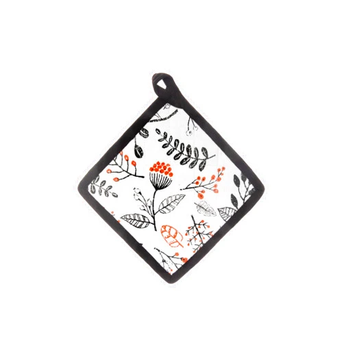 Ih casa décor Cotton Pot Holder (Persimmon) -Set of 6 Oven-Mitts, Multi