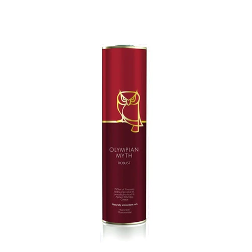 The Olive Temple Olympian Myth Koroneiki Robust Extra Virgin Olive Oil - Polyphenol Rich (666 MG/KG) - Platinum Quality Award - 70X MORE Hydroxytyrosol Polyphenols - Single Origin - 750 ml (25.36 fl oz)