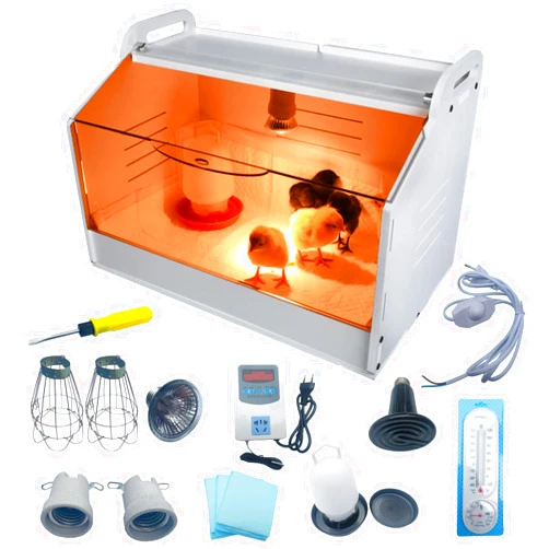 IINCOOY Keep Warm Brooding Incubator for Chicks Quail Pet Heater Hatching Container Poultry Farm Hatching Equipment Incubation Box (Size : 48 * 30 * 32cm)