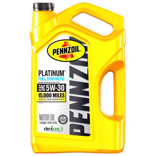 Pennzoil Platinum Full Synthetic 5W-30 Motor Oil, 5 Quart