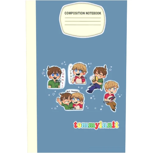 Dave Cooper Tommyinnit Composition Book Merch: Tommy And Tubbo Notepad Book | Dream SMP Notebook | Diary For Any Occasion Gifts in Work Office, Home, School With Premium Thick Blank ... 6x9 inches (114 Pages)