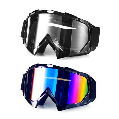 Carsories 2Pcs Dirt Bike Goggles Motocross Motorcycle ATV Riding Dustproof Windproof Off Road Racing MX Four Wheeler Goggles