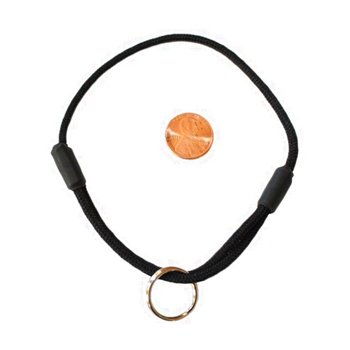 Usnyabni National Leash Thin Mountain Rope Dog ID Collar - Lava Butte Black -XS/Toy Size (6