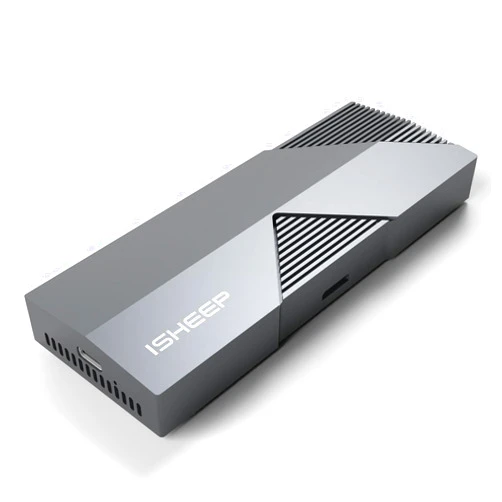 isheep 40Gbps M.2 NVMe SSD Enclosure with Built-in Cooling Fan, Aluminum Housing Compatible with Thunderbolt 3/4, USB4/3.2/3.1/3.0 Devices, Supports 2280 M-Key(B+M Key), Up to 3071MB/s Speed. LUN 940
