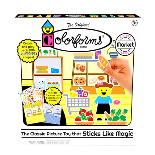 Colorforms Picture Play Set for 3+Years - Market
