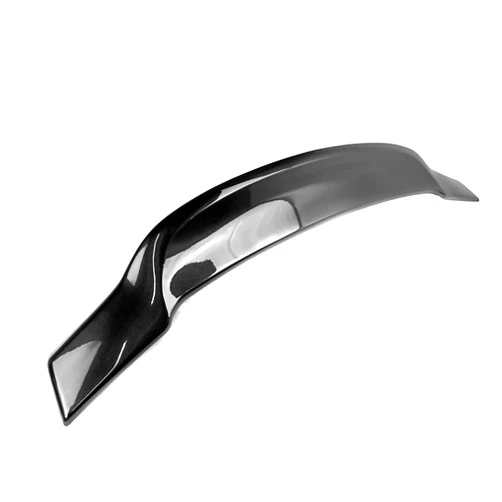 IKON MOTORSPORTS, Trunk Spoiler Compatible with 2015-2021 Subaru WRX & WRX STI, PSM Style Painted #D4S Crystal Black Silica Pearl ABS Plastic Rear Trunk Lid Spoiler Wing Lip