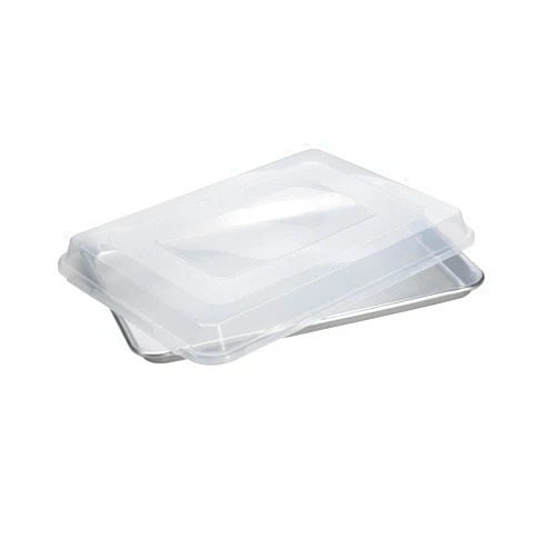 Nordic Ware Natural Aluminum Commercial Baker's Quarter Sheet with Lid