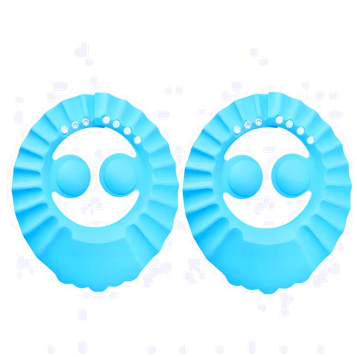 Guiyal 2pcs with Earshield Safe Shampoo Shower Bathing Protection Bath Cap Soft Adjustable Visor Hat for Toddler, Baby, Kids, Children …