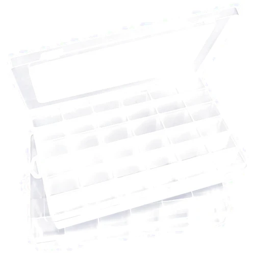 ZANZANYUHANG 2 Pack Clear Plastic Organizer Box, 36 Grids Craft Organizers and Storage, Bead Organizer with Adjustable Dividers, Jewelry Organizers and Storage for Beads, Fishing, DIY Crafts
