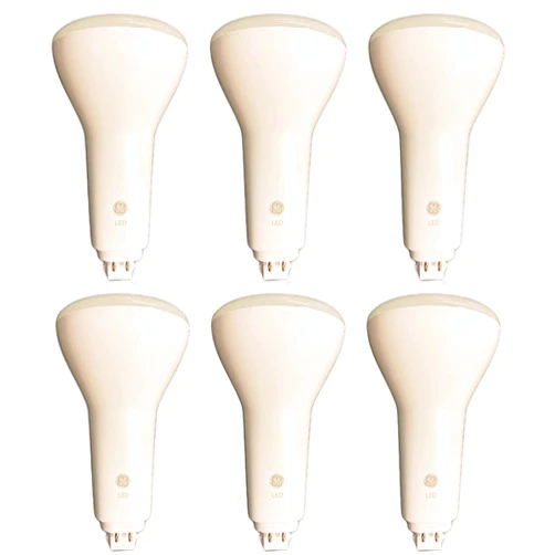 GE (6 Bulbs) 33969 LED, 4 pin CFL Replacement, G24q, 9 watt, 1200 Lumen, 3000K Warm White, LED Light Bulb, Vertical