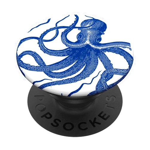 CollageOrama The Blue Octopus PopSockets PopGrip: Swappable Grip for Phones & Tablets